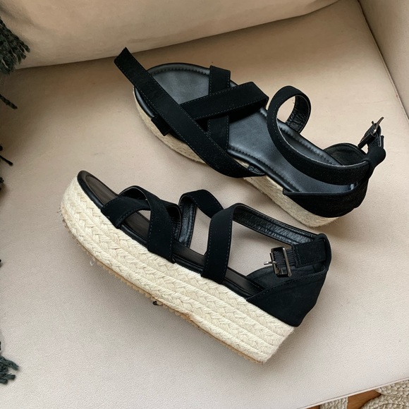 Black platform espadrilles - Picture 4 of 4